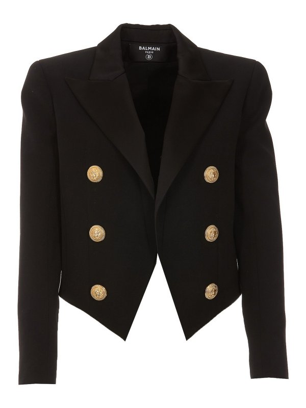 Balmain: Vestes de costume - Blazer - Noir