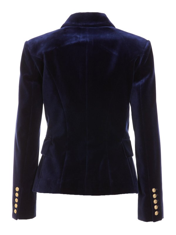 Balmain: giacche blazer online - Giacca in velluto