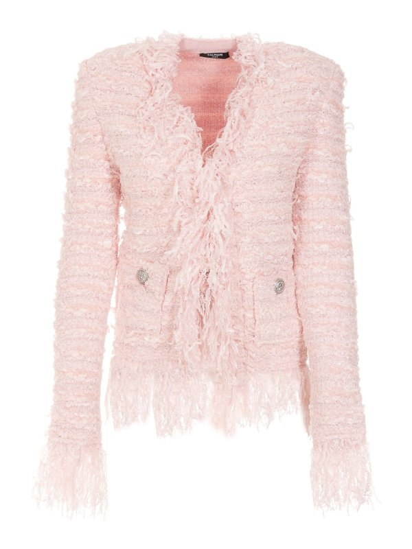 Balmain: Blazer - Blazer - Rosa