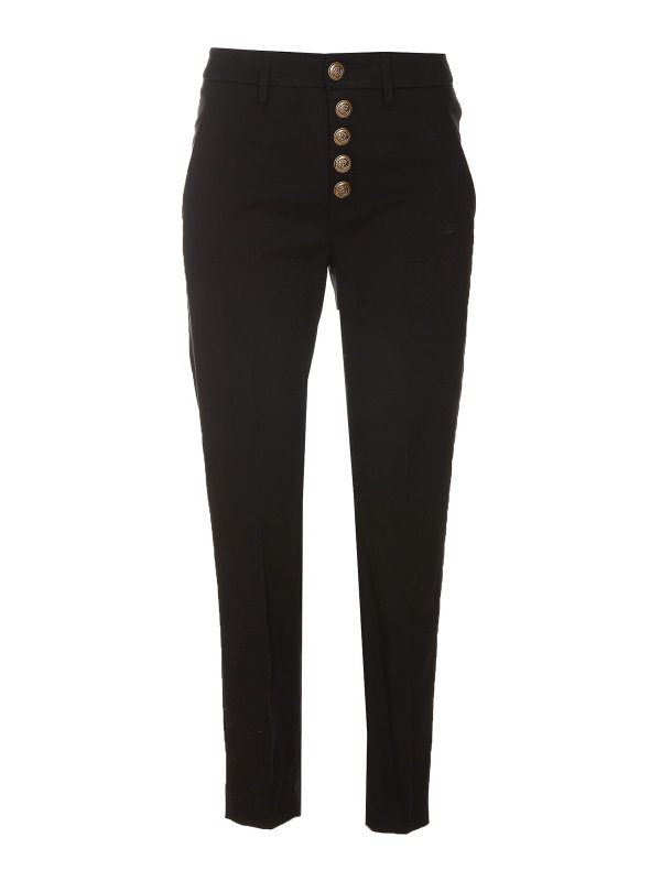 DONDUP: Pantalones casual - Pantalón Casual - Negro