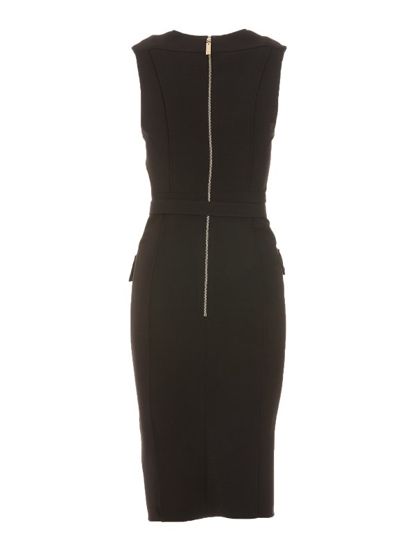 ELISABETTA FRANCHI: ニーレングスドレス online - 膝丈ドレス - 黒