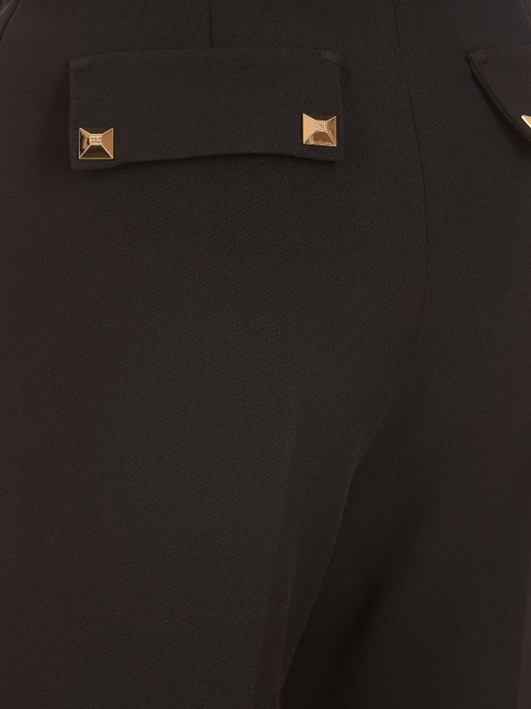 iKRIX ELISABETTA FRANCHI: テーラードトラウザー - テーラードパンツ - 黒