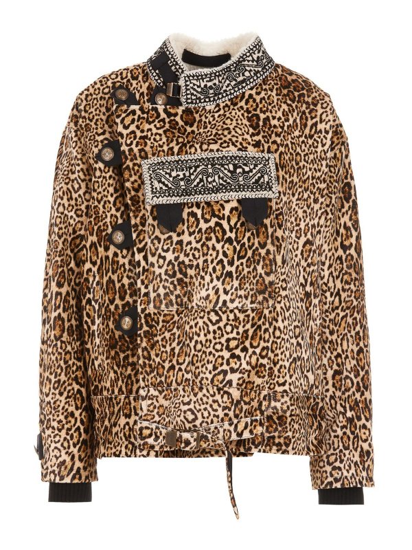 ETRO: Fur & Shearling Coats - Leopard patterned jacket