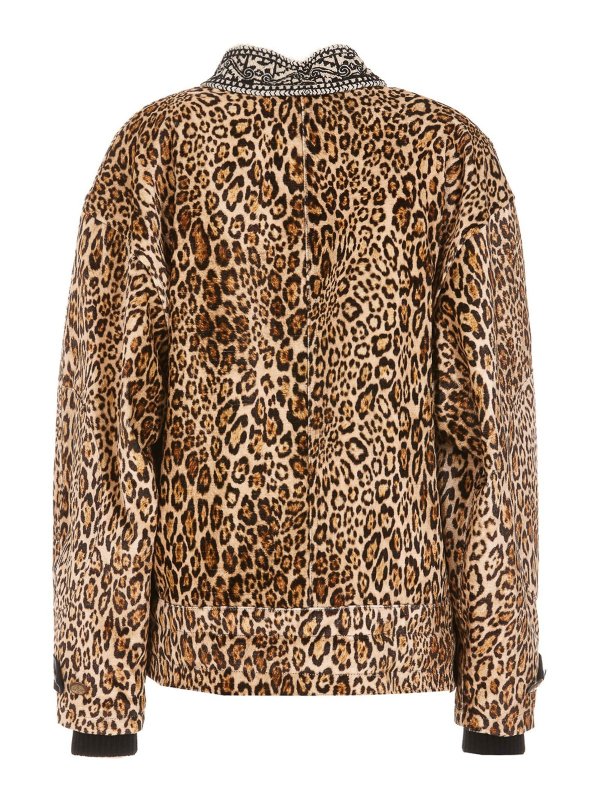 ETRO: Fur & Shearling Coats online - Leopard patterned jacket