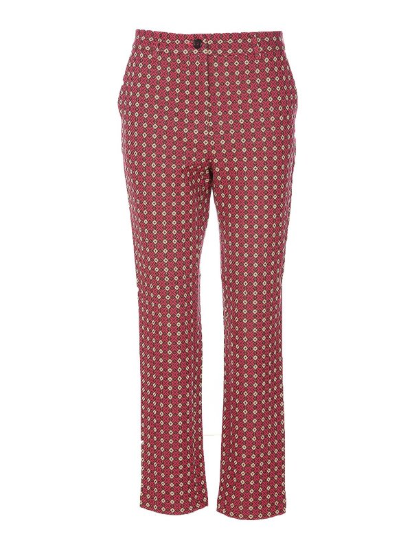 Liu Jo: Pantalons casual - Pantalons Décontractés - Rouge