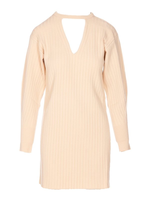 Nude: Robes courtes - Robe Courte - Beige