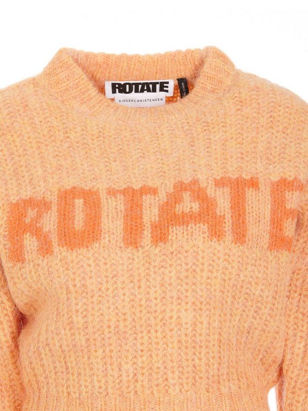 The Best Shops ROTATE Birger Christensen: Suéteres con cuello pico - Sudadera - Naranja