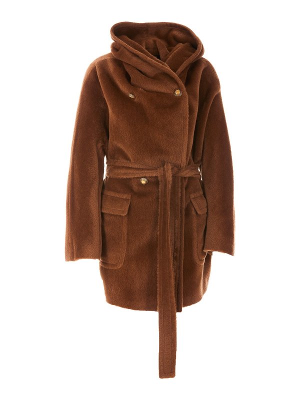 TAGLIATORE: 毛皮＆シアリングコート - 毛皮/ムートンコート - ブラウン