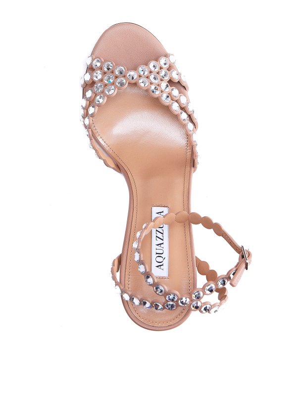 Crystal embellished sandals shop online: Aquazzura