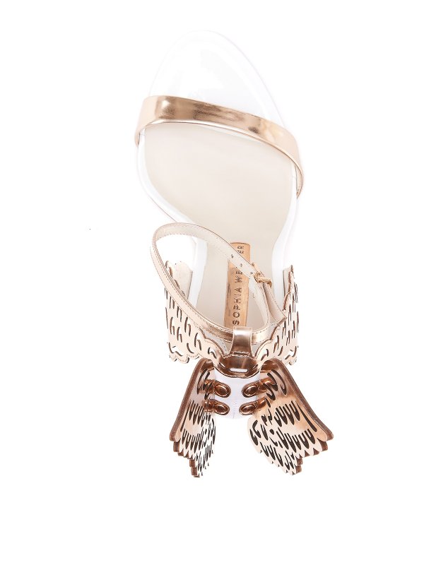 Butterfly detail laminated sandals shop online: Sophia Webster