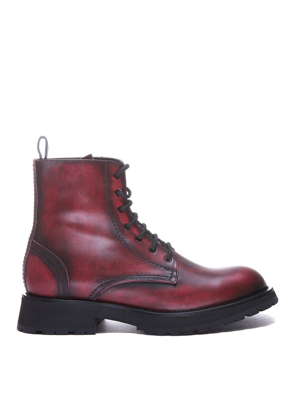ALEXANDER MCQUEEN: Bottines - Bottines - Bordeaux
