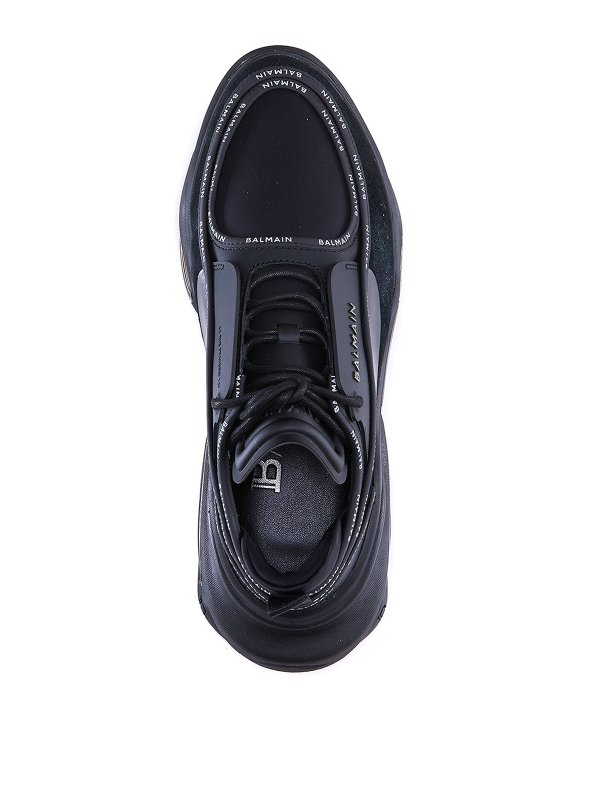 Multi material sneakers shop online: Balmain