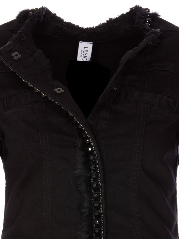 iKRIX Liu Jo: デニムジャケット - デニムジャケット - 黒