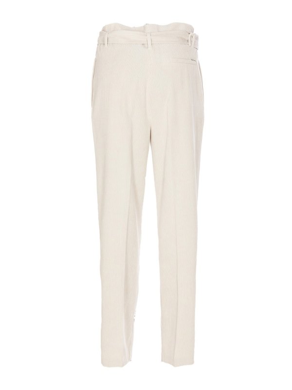 Liu Jo: casual trousers online - Belted corduroy trousers