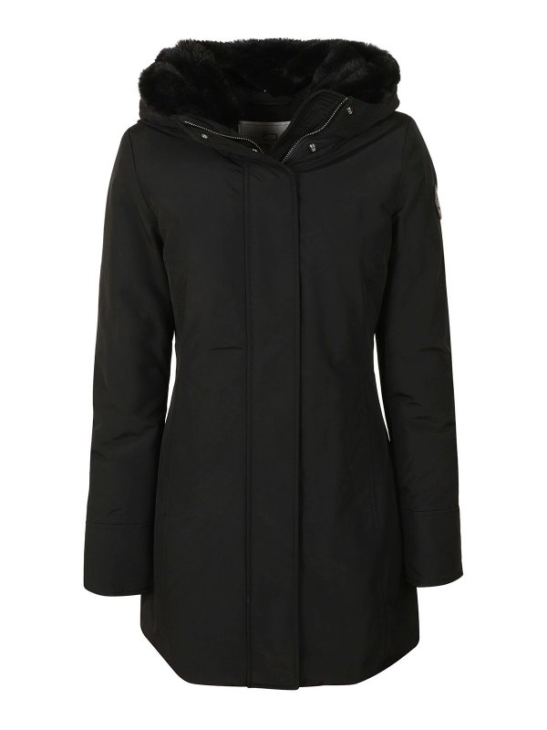 WOOLRICH: Lange Daunenmäntel - Daunenmantel - Schwarz