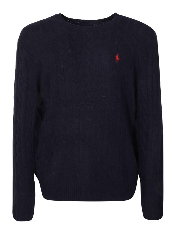 POLO RALPH LAUREN: クルーネック - クルーネック - ダークブルー