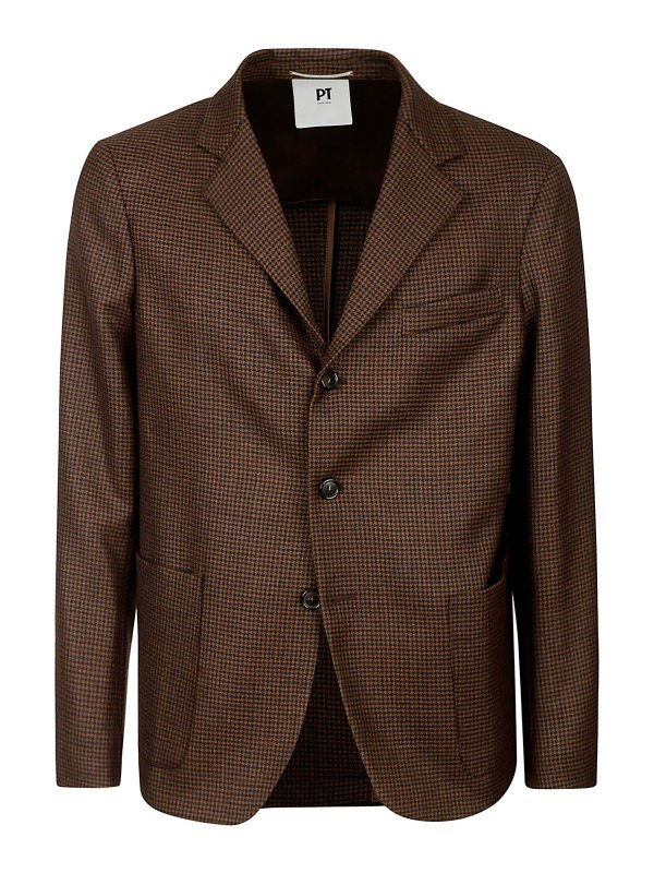 PT TORINO: Vestes de costume - Blazer - Marron