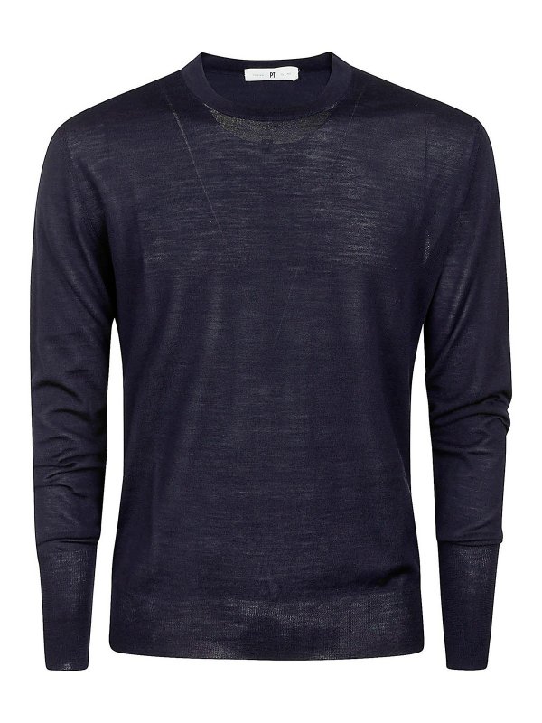 PT TORINO: クルーネック - クルーネック - ブルー