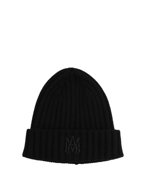 AMIRI: ニットキャップ - ビーニー帽 - 黒