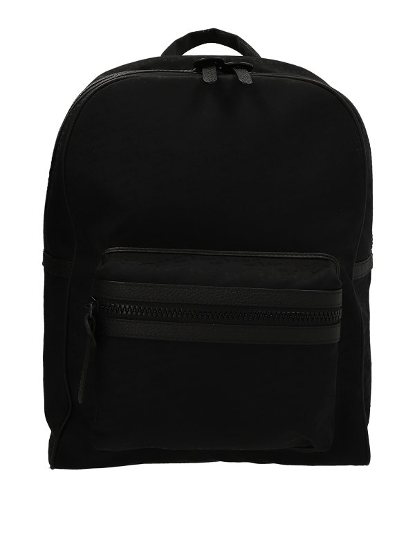 KITON: backpacks - Logo nylon backpack