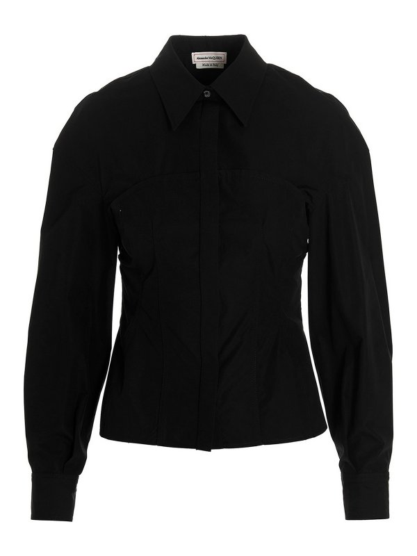 ALEXANDER MCQUEEN: シャツ - シャツ - 黒