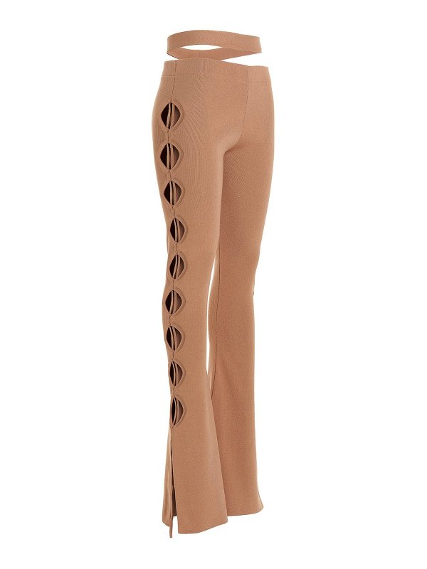 iKRIX ANDREĀDAMO: casual trousers - Cut-out laces pants