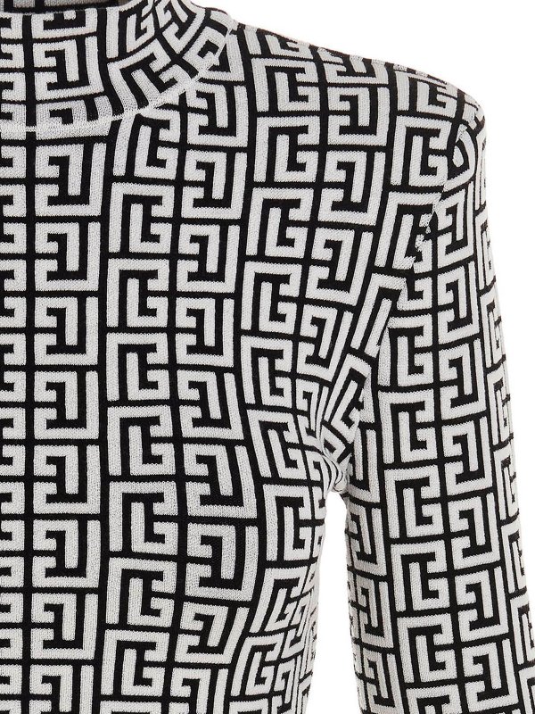 iKRIX Balmain: Turtlenecks & Polo necks - Monogram sweater