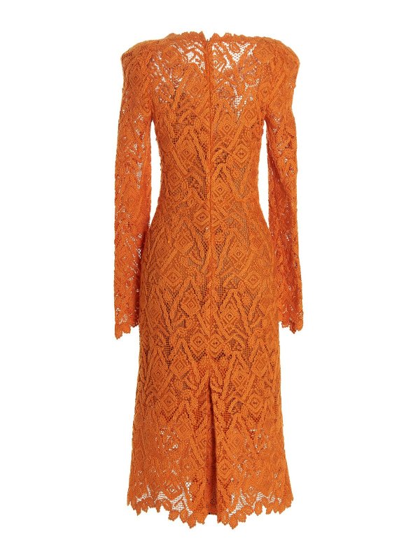 ERMANNO SCERVINO: ニーレングスドレス online - 膝丈ドレス - オレンジ