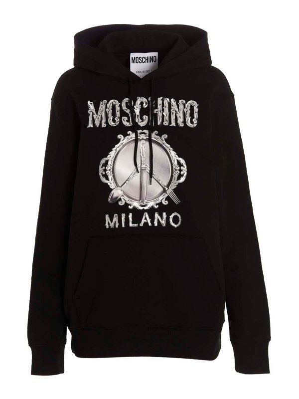 MOSCHINO: Sudaderas y suéteres - Sudadera - Negro