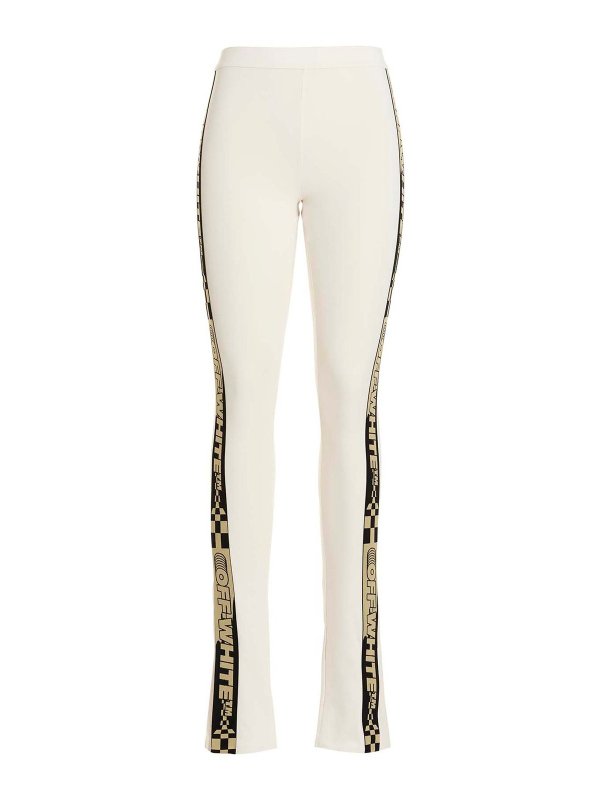 OFF-WHITE: Leggings - Leggins - Blanco