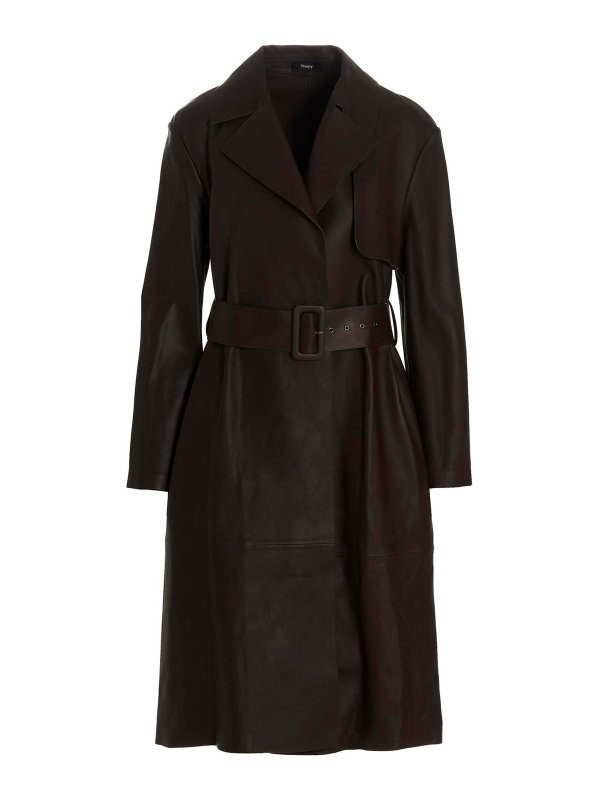 Theory: cappotti in pelle - Trench in pelle