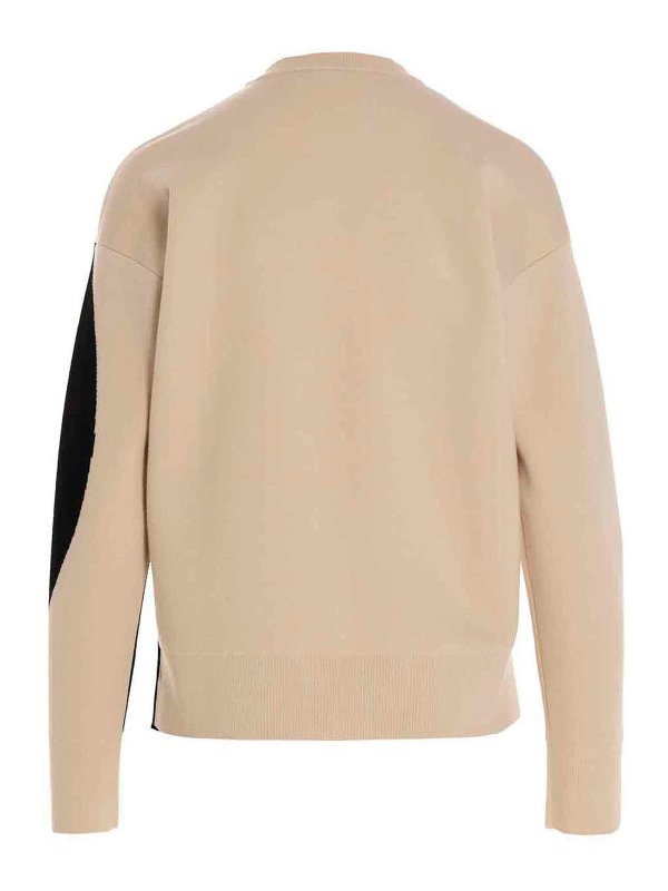 TORY BURCH: Strickpullover mit Rundhalsausschnitt online - Rundhalspullover - Weiß