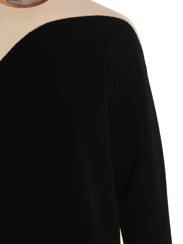 The Best Shops TORY BURCH: Strickpullover mit Rundhalsausschnitt - Rundhalspullover - Weiß