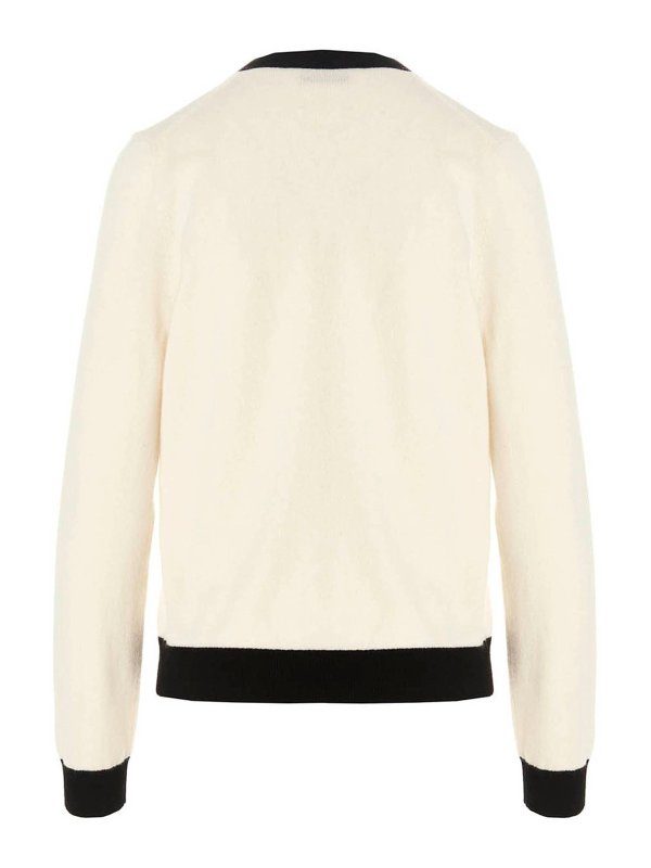 TORY BURCH: cardigans online - Logo button cardigan