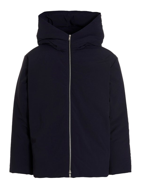 JIL SANDER: padded jackets - Hooded puffer jacket