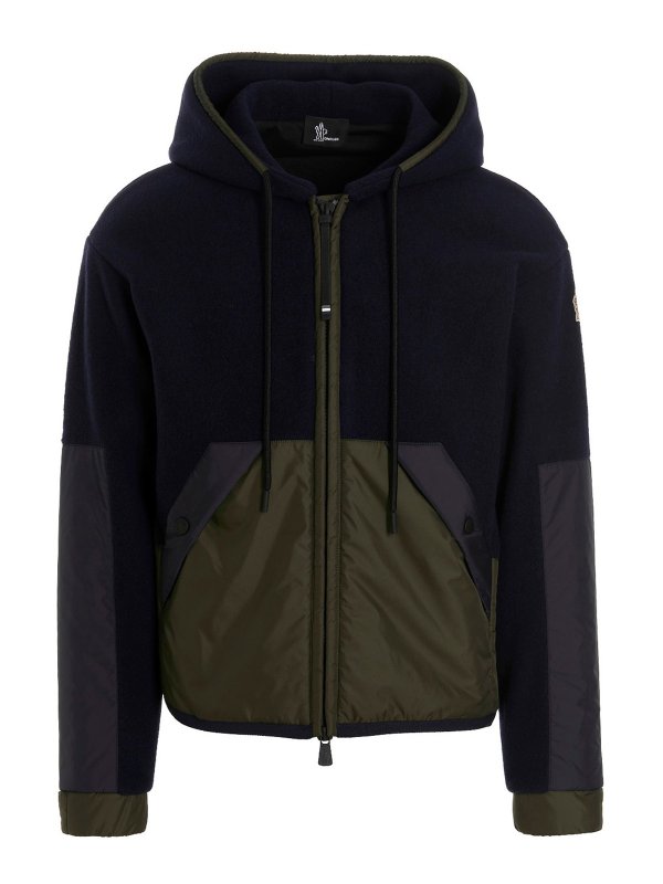 MONCLER: Sweatshirts & Sweaters - Fleece hoodie