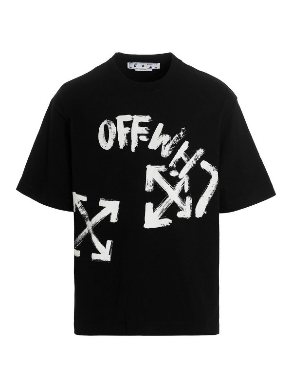 OFF-WHITE: t-shirts - Script Skate T-shirt