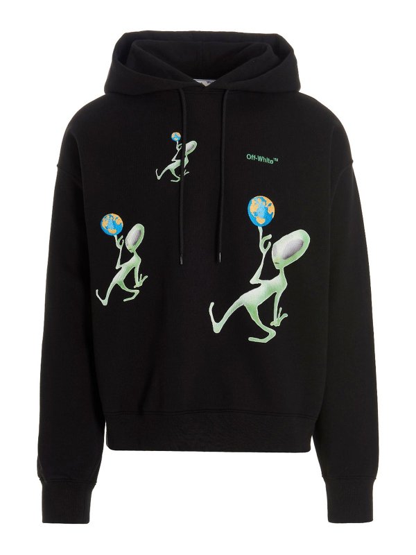 OFF-WHITE: Sudaderas y suéteres - Sudadera - Alien Arrow