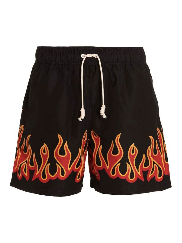 Palm Angels: 水着 - スイムショーツ/スイムトランクス - Burning Flames