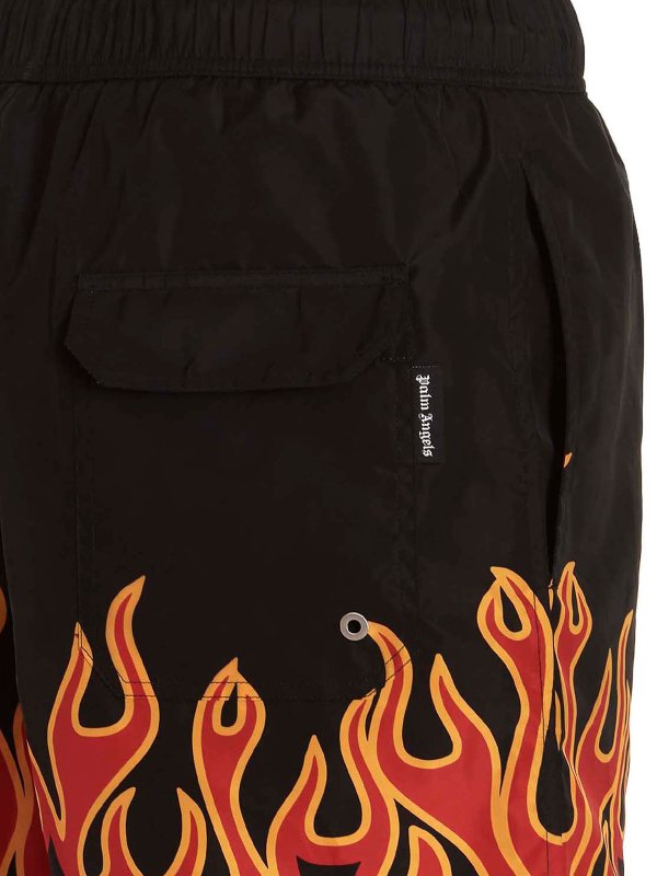 スイムショーツ/スイムトランクス - Burning Flames shop online: Palm Angels