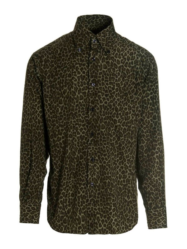 TOM FORD: shirts - Leopard shirt