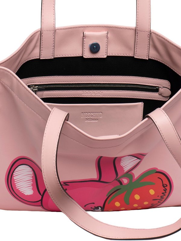 MOSCHINO buy online Illustrated Animals leather tote