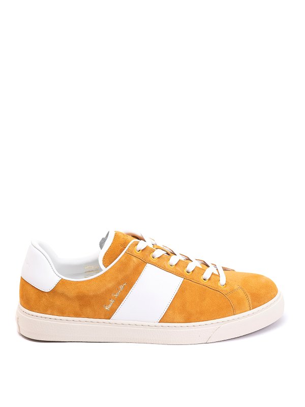 PAUL SMITH: trainers - Orange suede trainers