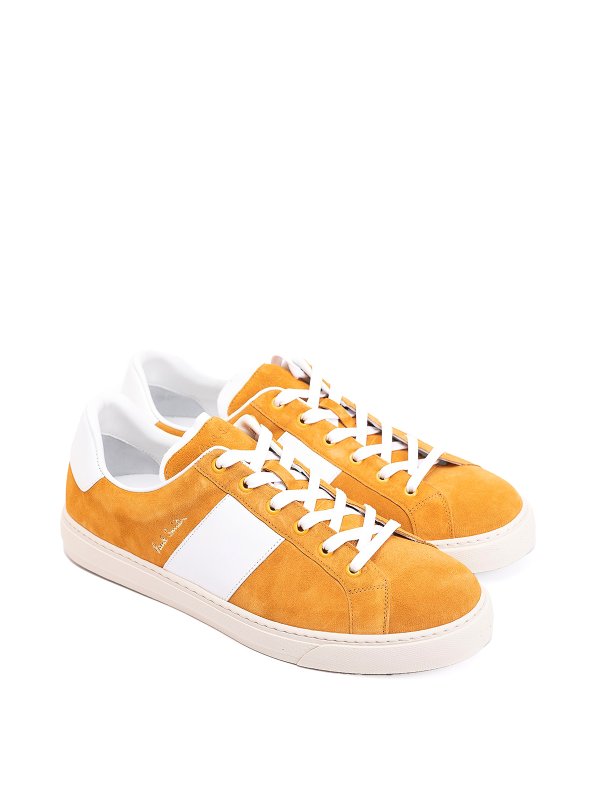 PAUL SMITH: trainers online - Orange suede trainers