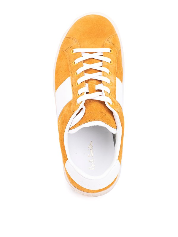 Orange suede trainers shop online: PAUL SMITH