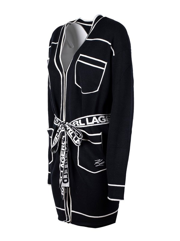 iKRIX KARL LAGERFELD: cardigans - Belted cardigan