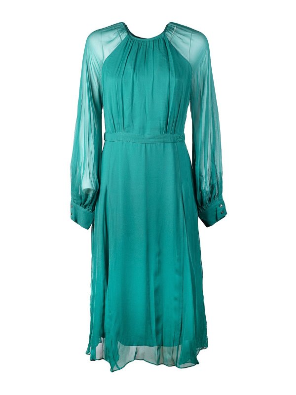 KARL LAGERFELD: Robe longueur genou - Robe Au Genou - Vert