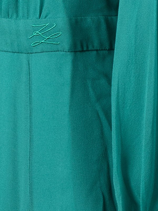 Robe Au Genou - Vert shop online: KARL LAGERFELD