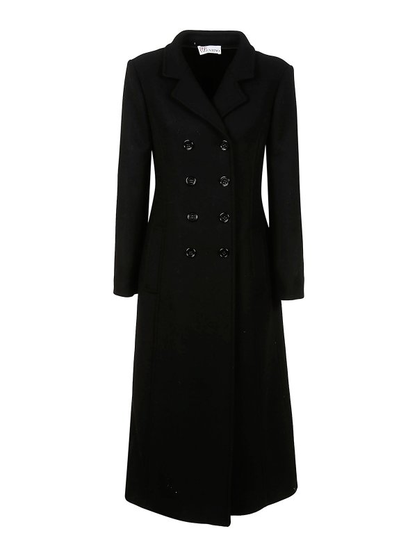 VALENTINO RED: ロングコート - ロングコート - 黒