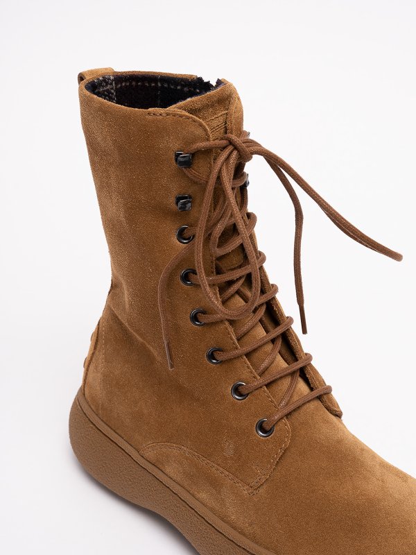 アンクルブーツ - キャメル shop online: TOD